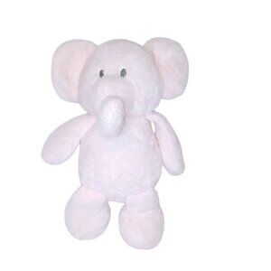 2018 Kellytoy Pink Elephant Rattle Crinkle Lovey Plush Stuffed Toy 12"